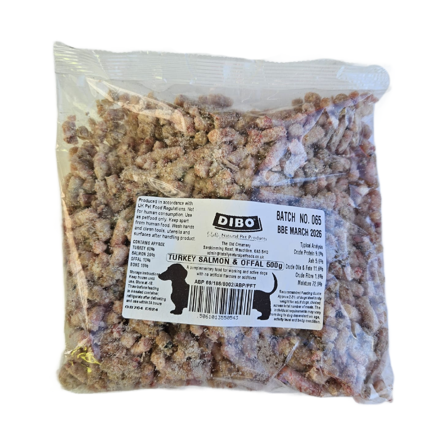 TN Turkey/Salmon/Offal 500g