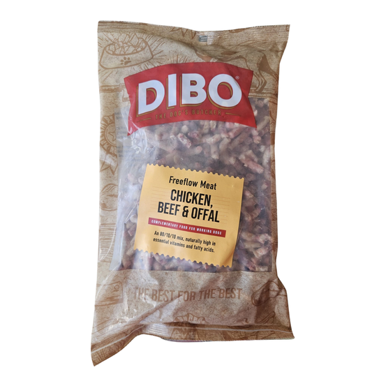Dibo Chicken Beef and offal raw dog food in Bristol