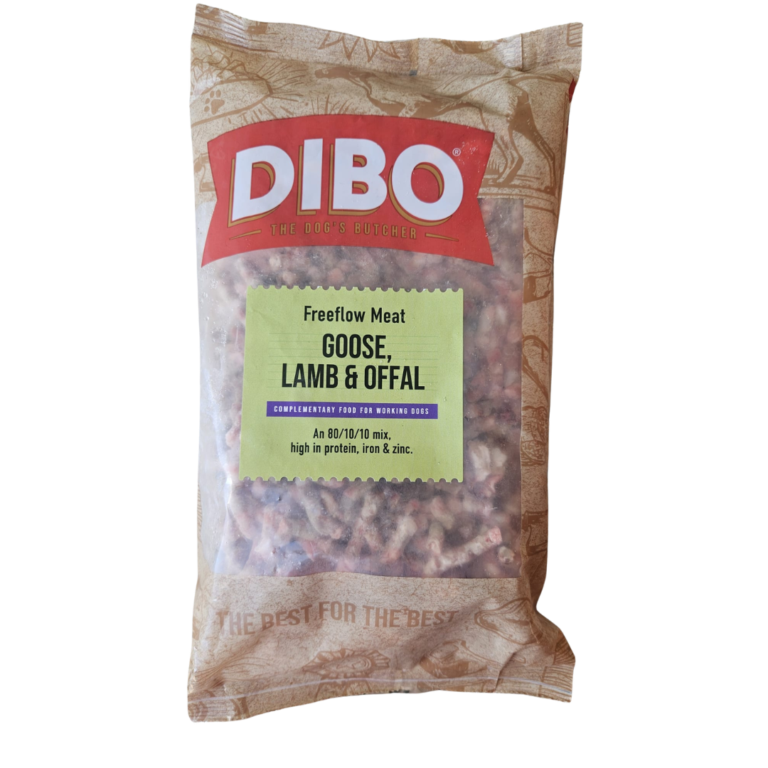 Dibo Goose, Lamb and offal raw dog food in Bristol