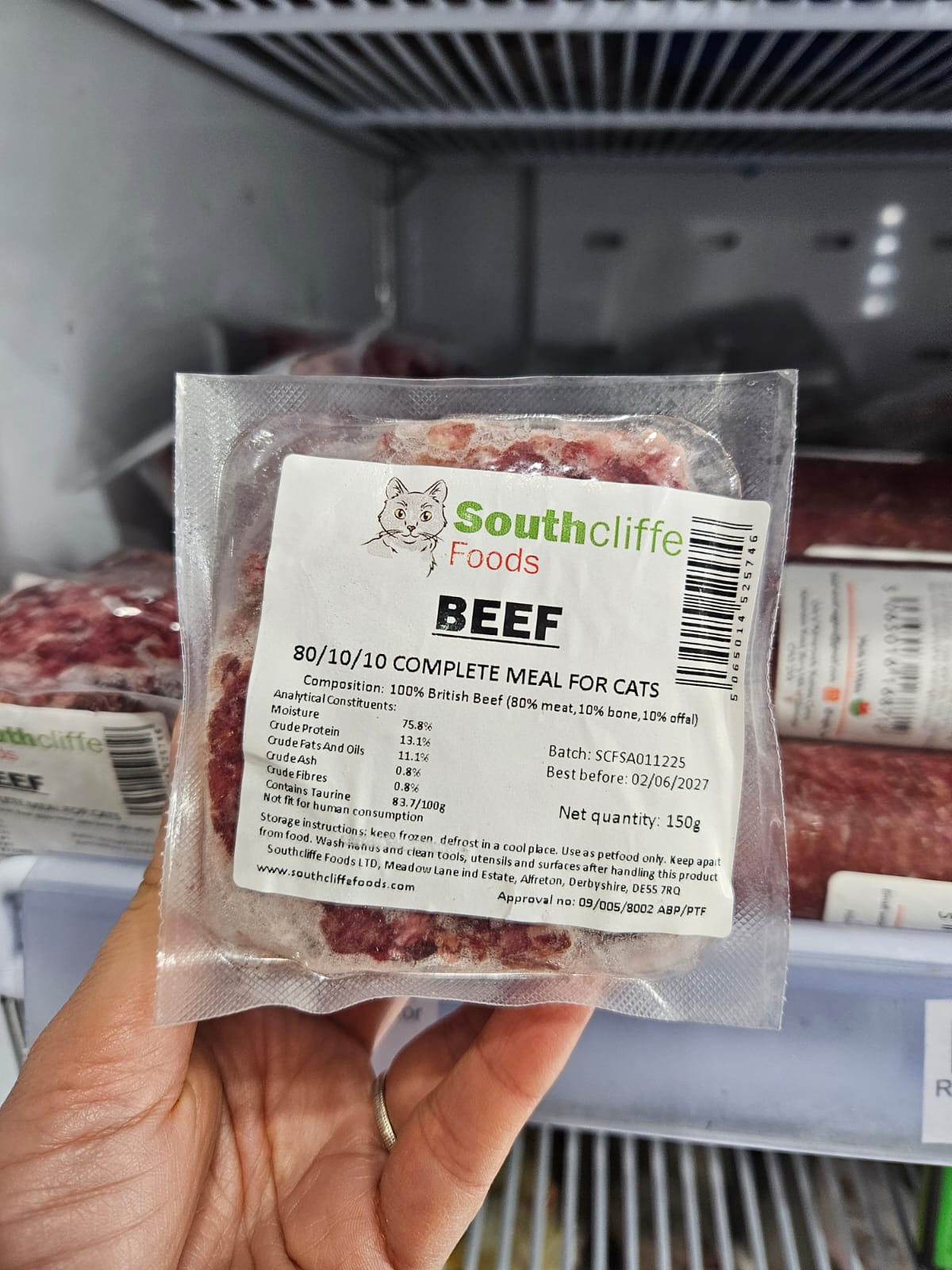 Southcliffe Beef raw cat foot in Bristol