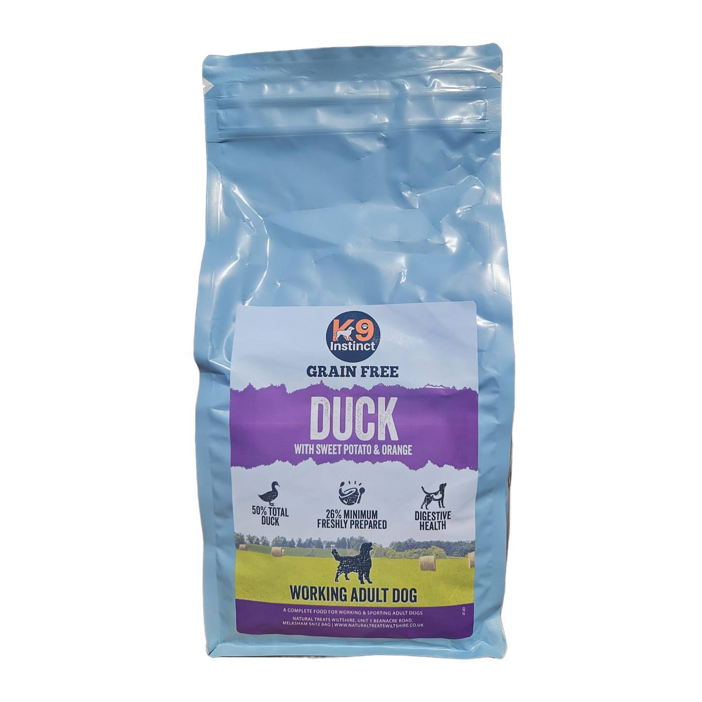 Duck, Sweet Potato & Orange 2kg - grain free dry dog food