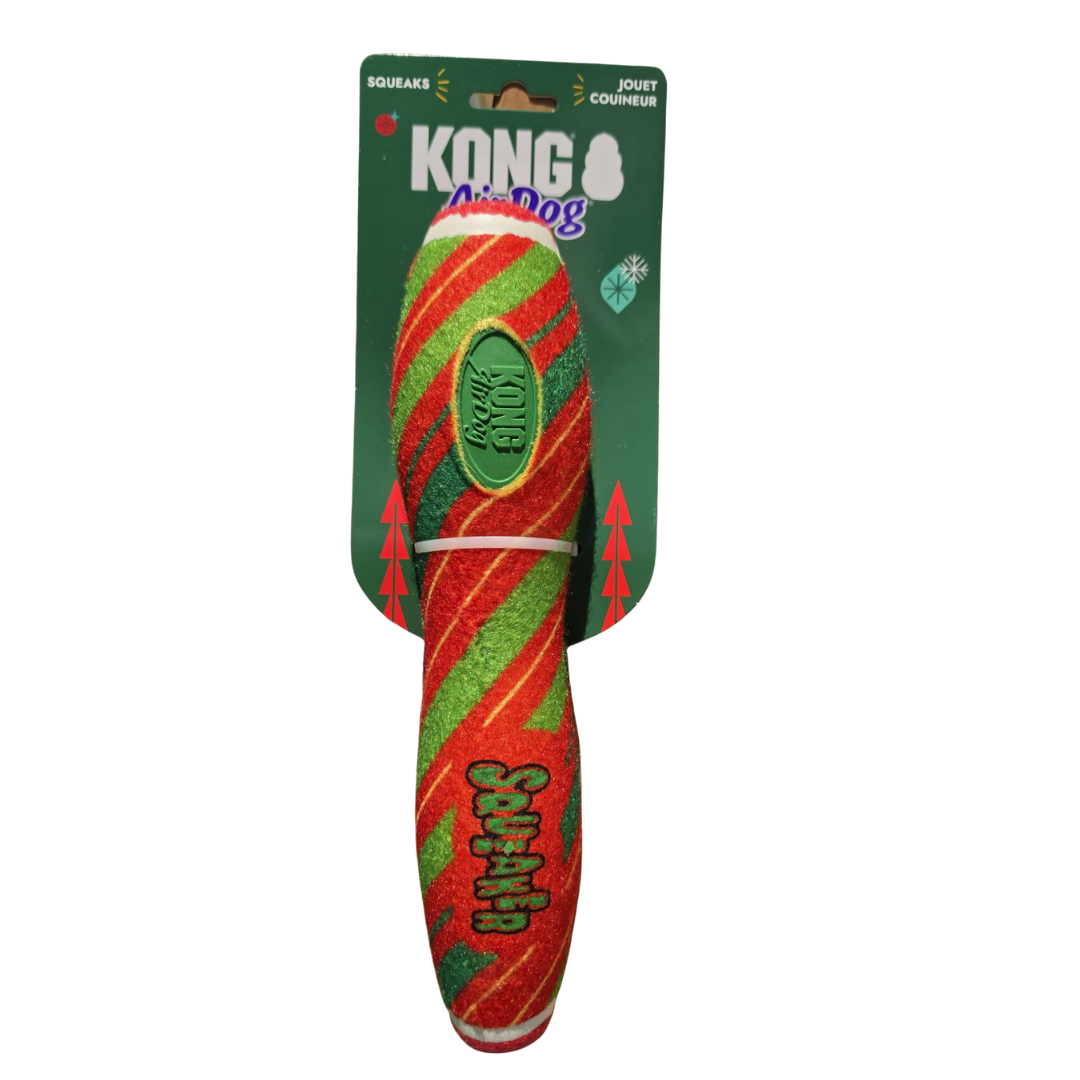 KONG Holiday 2026 AirDog Squeaker Stick Stripe Large