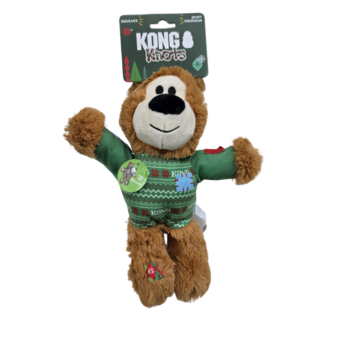 KONG Holiday 2026 Wild Knots Sweater Bear Green M/L