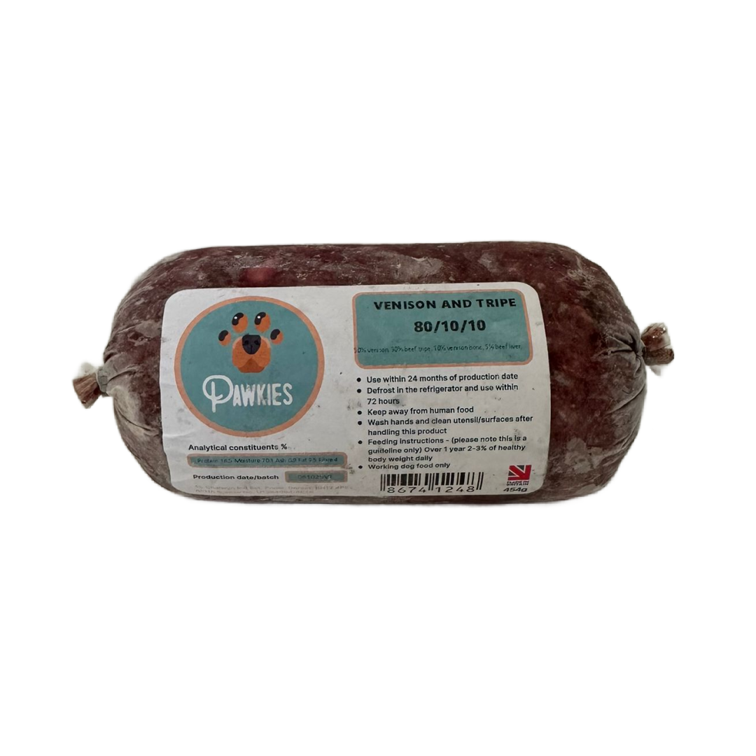 Pawkies raw dog food with same day free delivery in Bristol