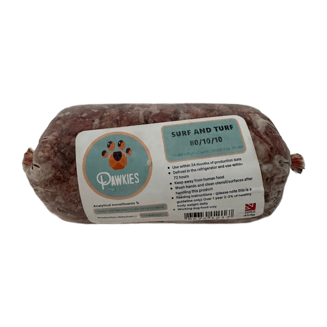 Pawkies raw dog food with same day free delivery in Bristol