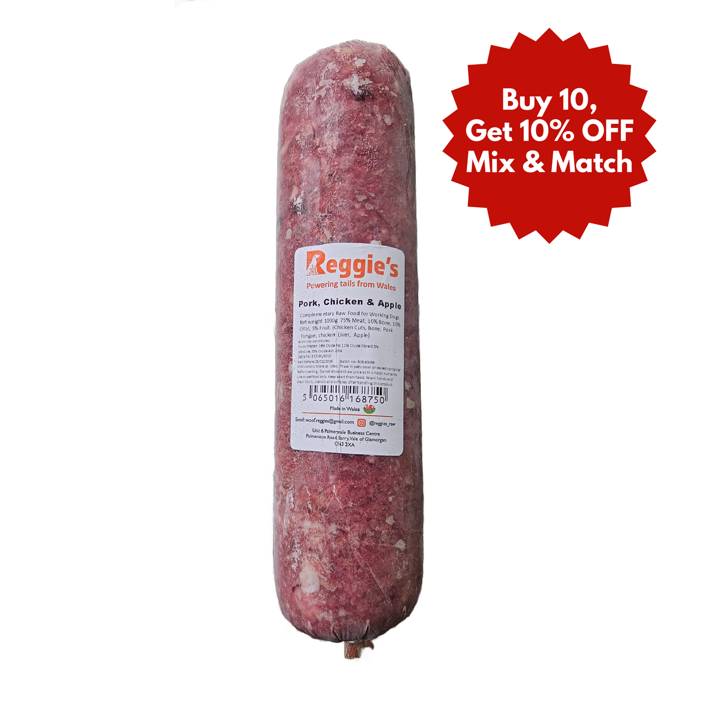 Reggie's raw dog food in Bristol