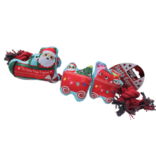 SC Christmas Plush & Rope Santa Train