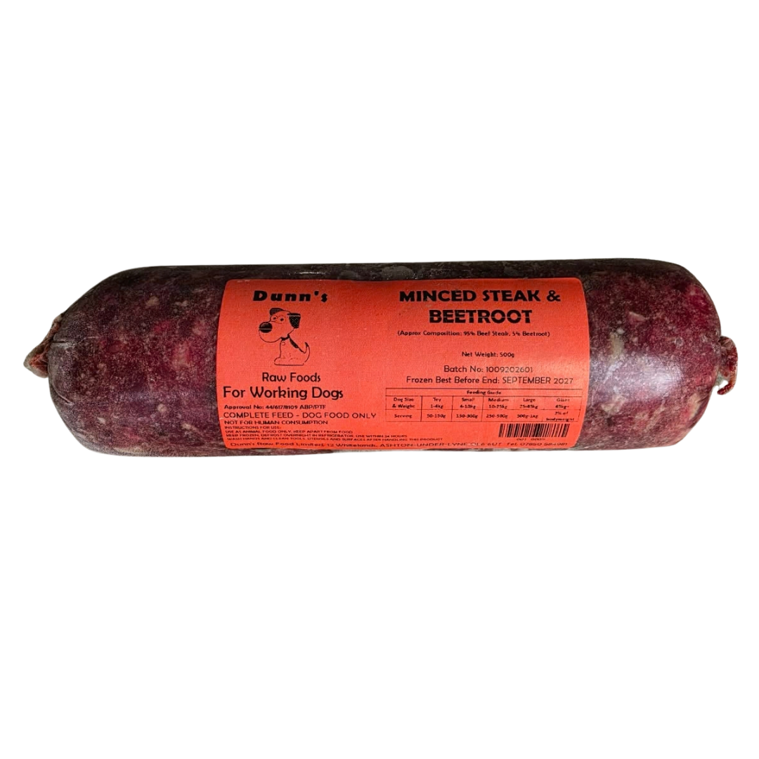 Dunns Minced Steak with Beetroot 500g