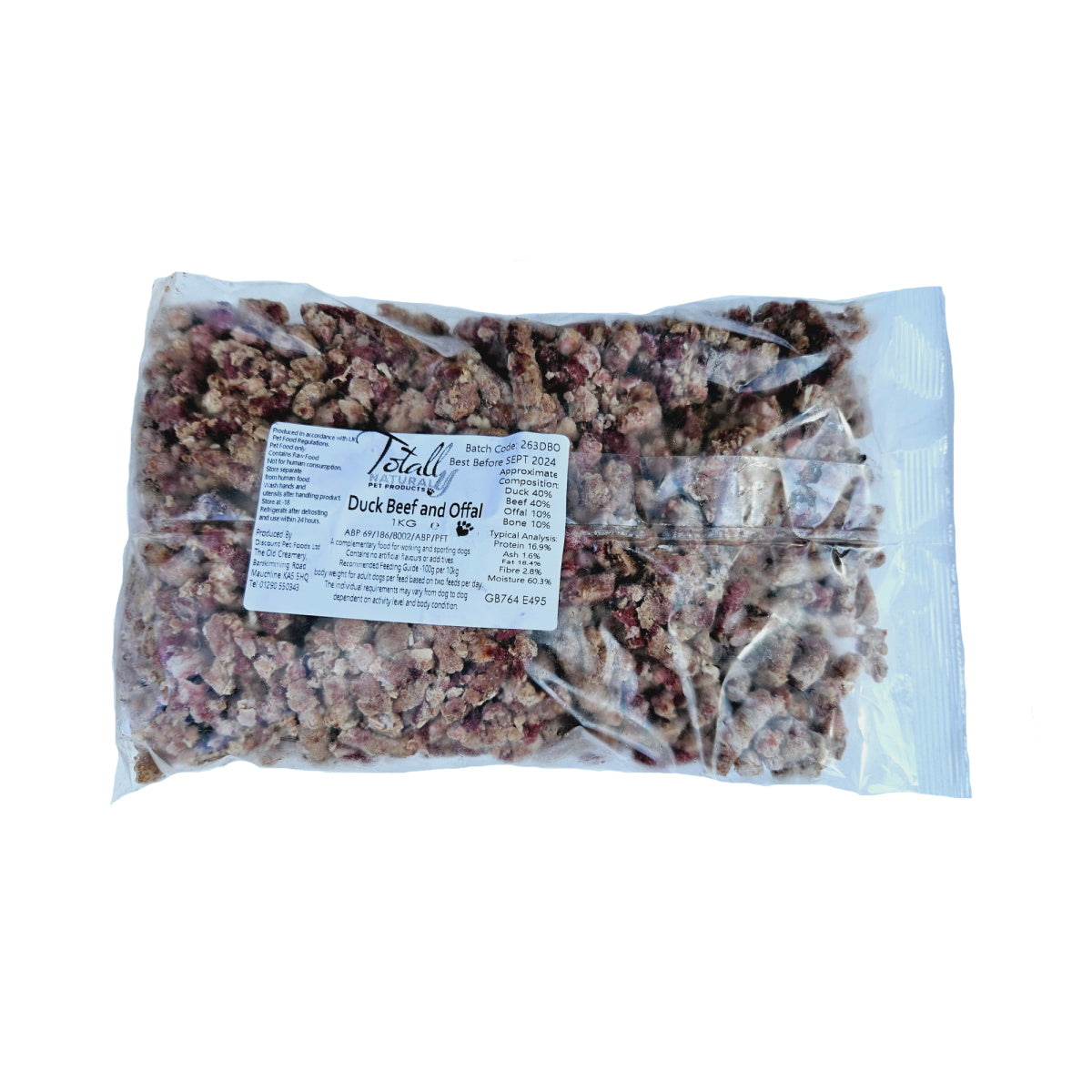 Dibo Duck/Beef/Offal 1kg