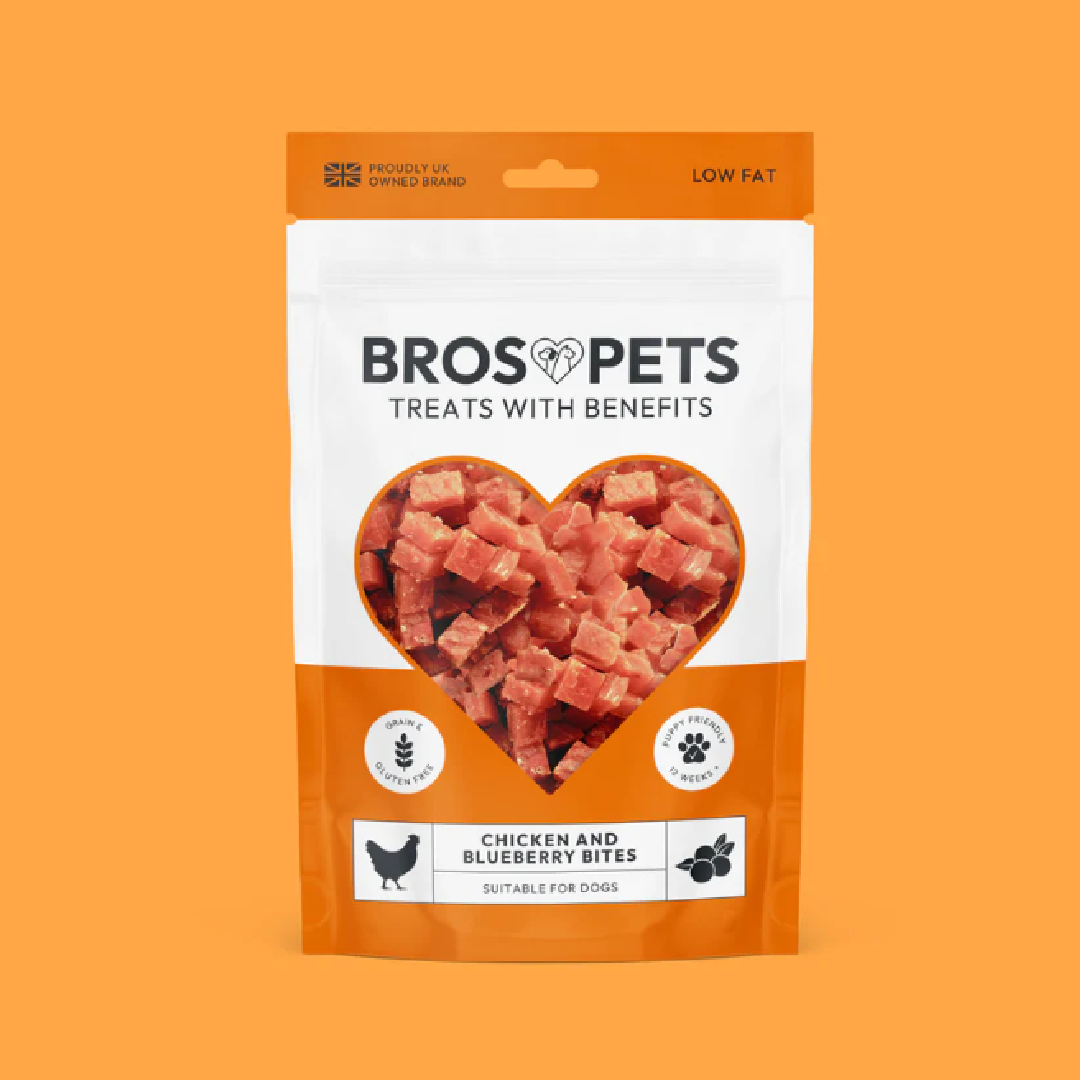 Bros Chicken & Blueberry Bites 100g