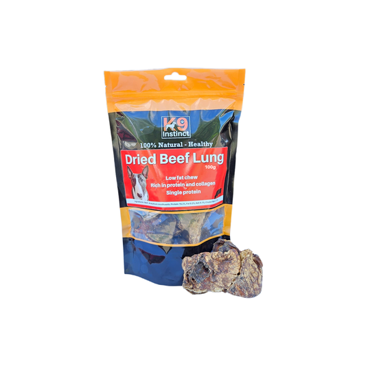 K9 Instinct Dried Beef Lung 100g