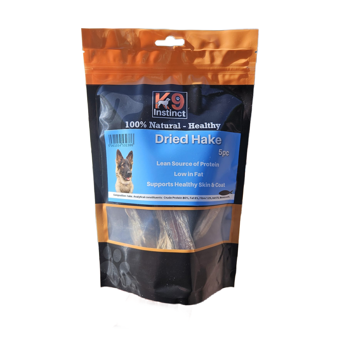 K9 Instinct Dried Hake 5pc