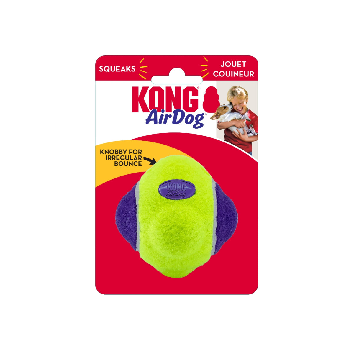 KONG AirDog Squeaker Knobby Ball Md/Lg