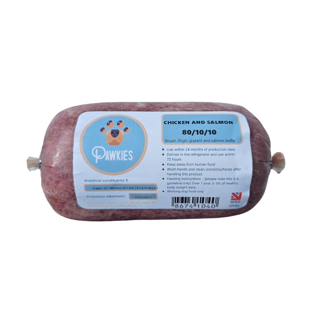 Pawkies raw dog food with free home delivery in Bristol