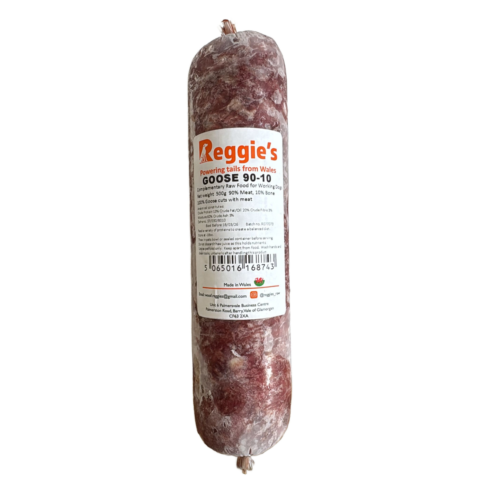 Reggie's raw dog food in Bristol