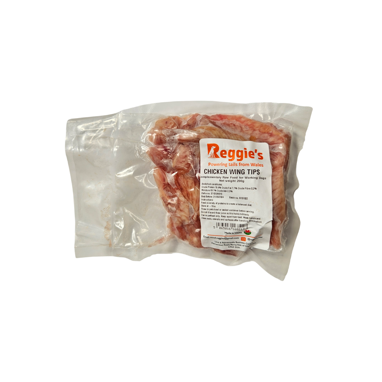 Raw Chicken Wing Tips 200g