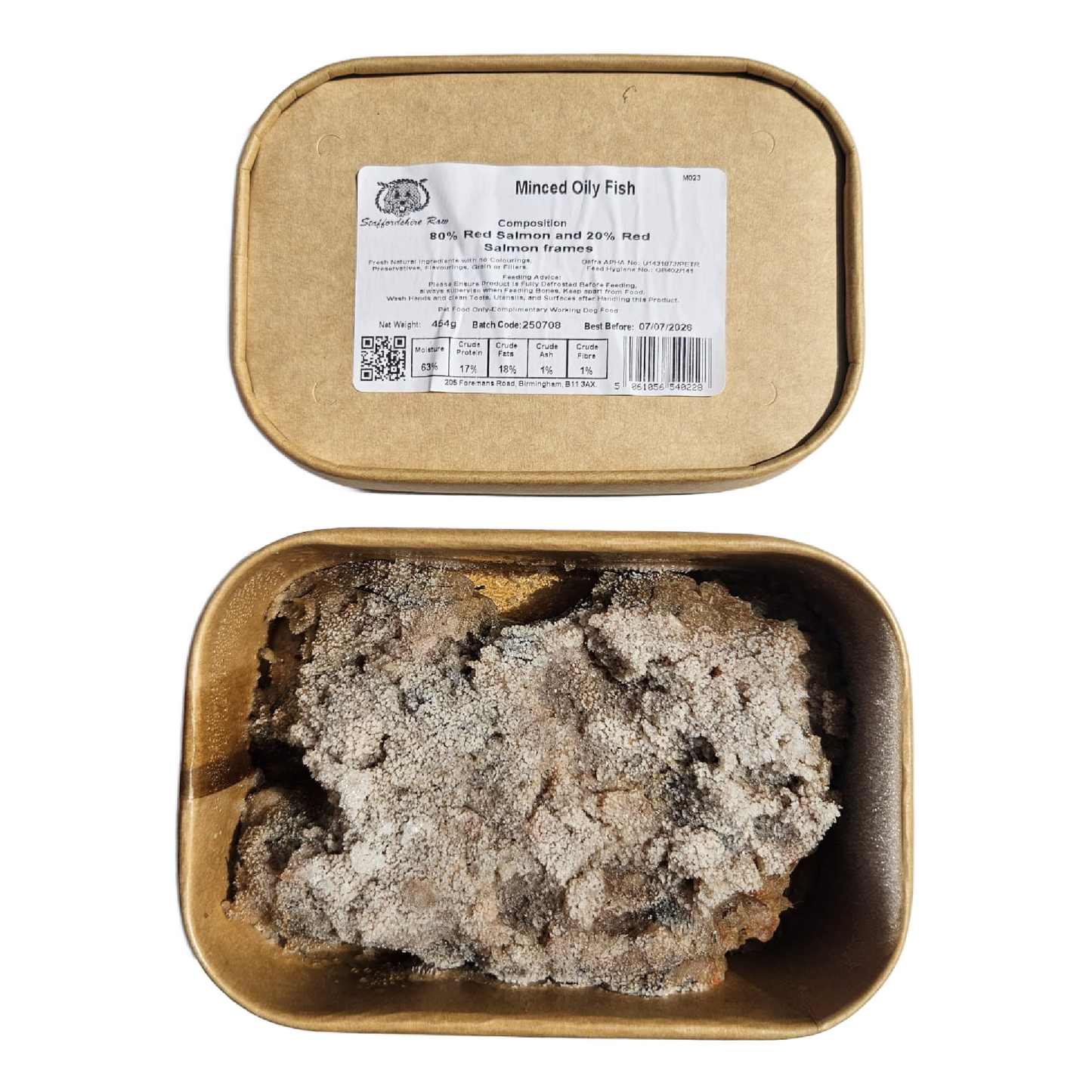 Staffordshire Raw dog food in carboard packaging in Bristol