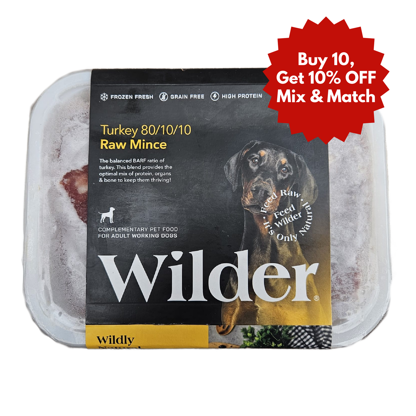 Wilder Turkey 1kg - 80/10/10