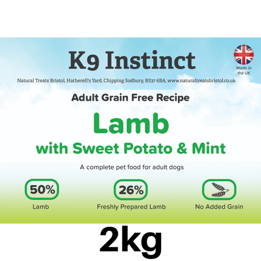 Lamb, Sweet Potato & Mint 2kg - grain free dry dog food