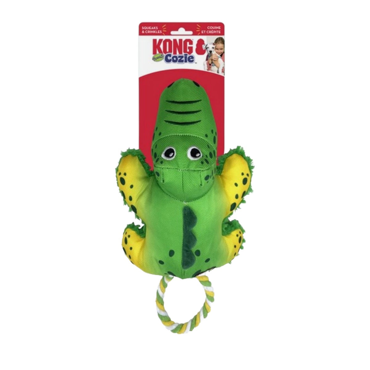 Kong Cozie Tuggz Alligator
