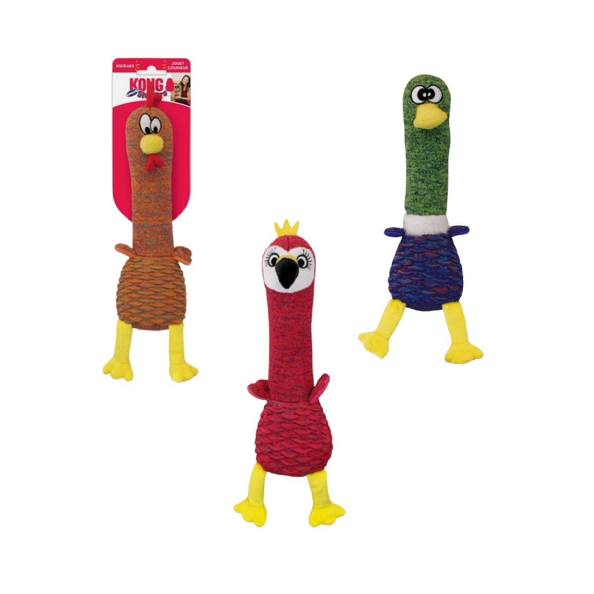 KONG Shakers Cuckoos Assorted Medium