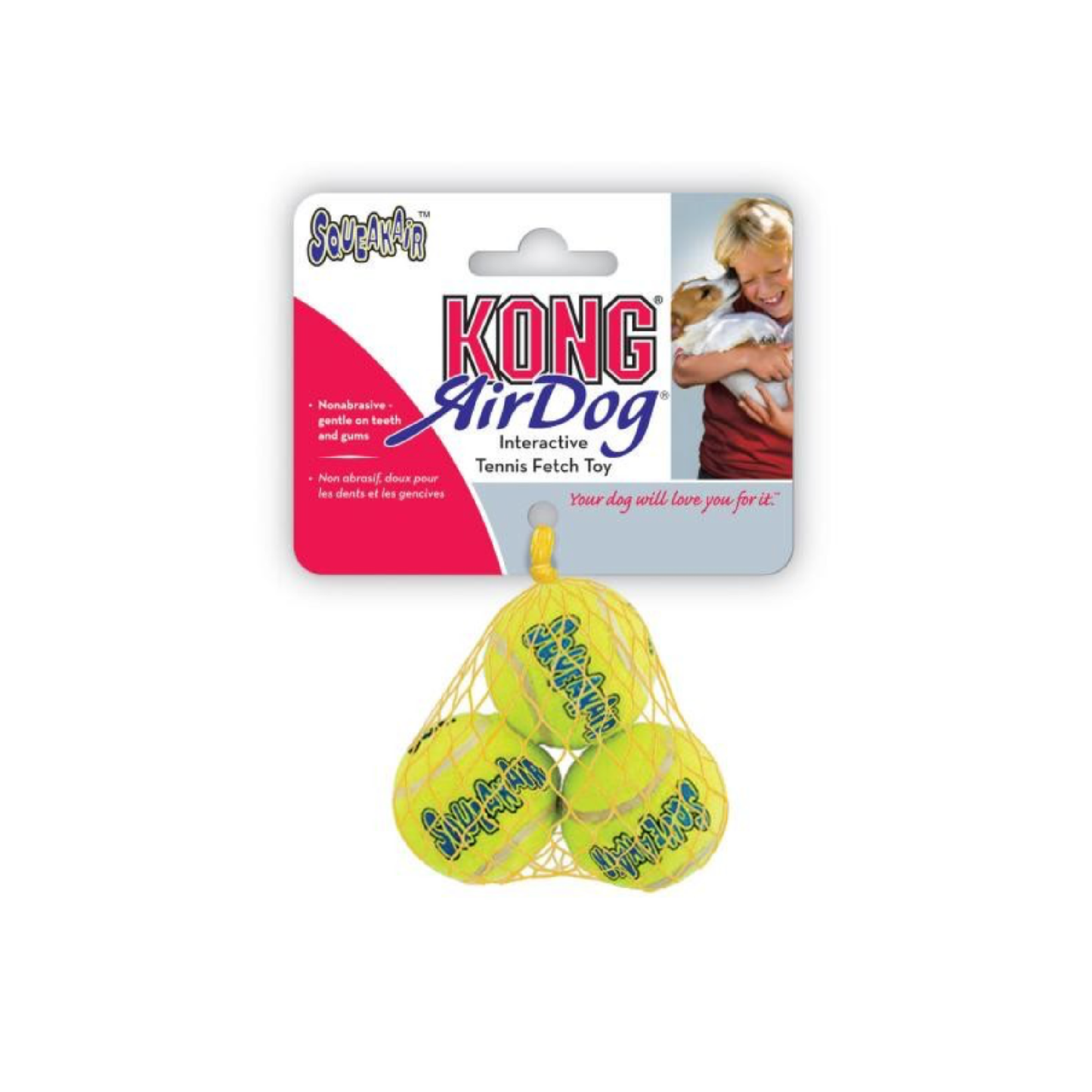 Kong Air Squeaker Tennis Balls 3pk