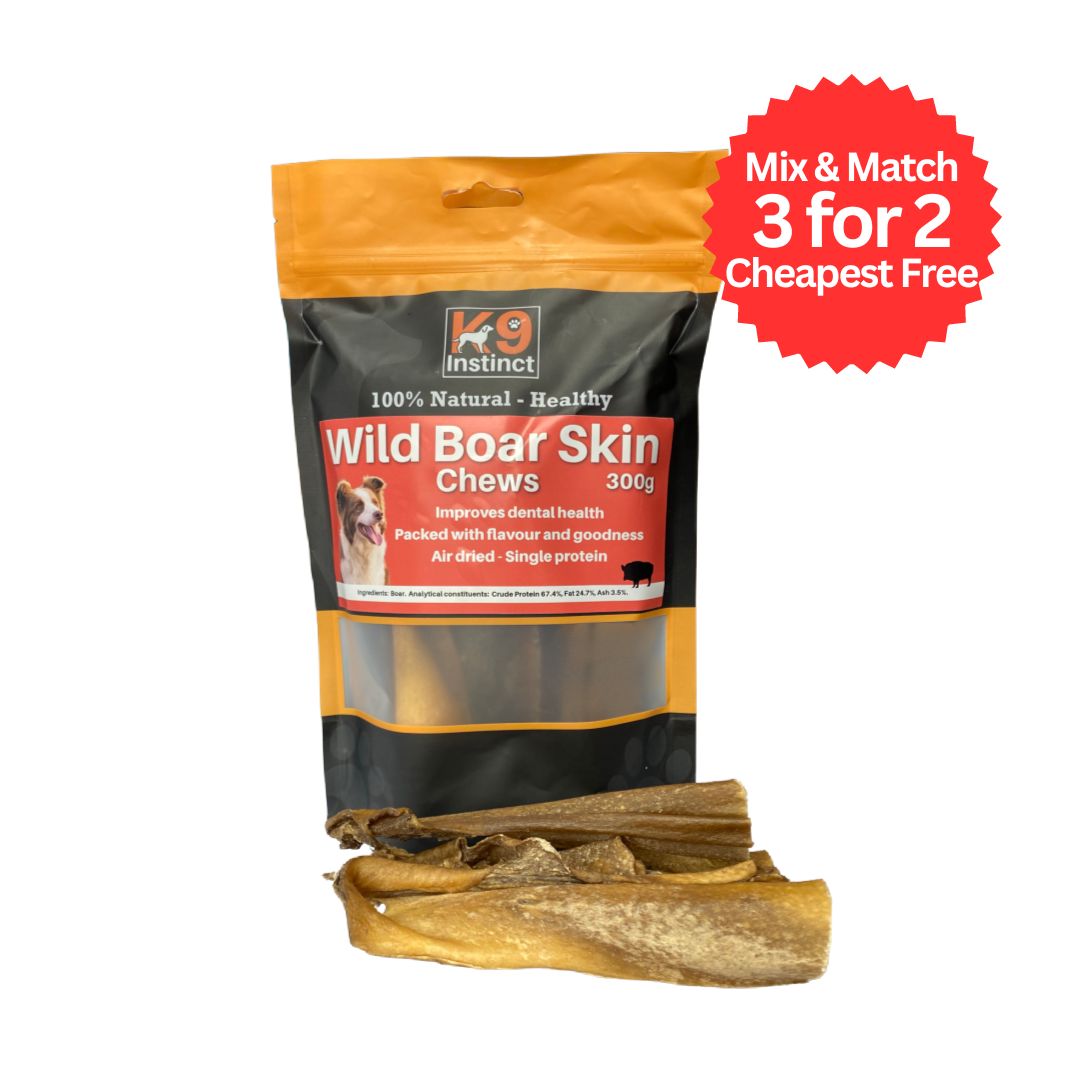 K9 Instinct UK Wild Boar Skin - natural chews for dogs