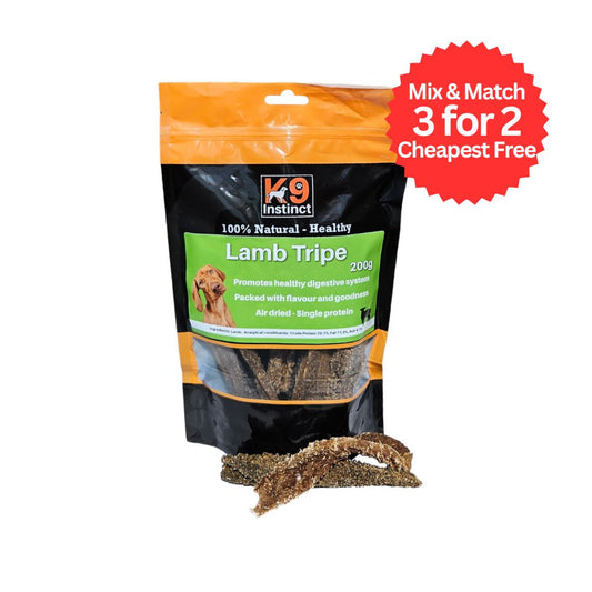K9 Instinct UK Lamb Tripe - natural dog chews