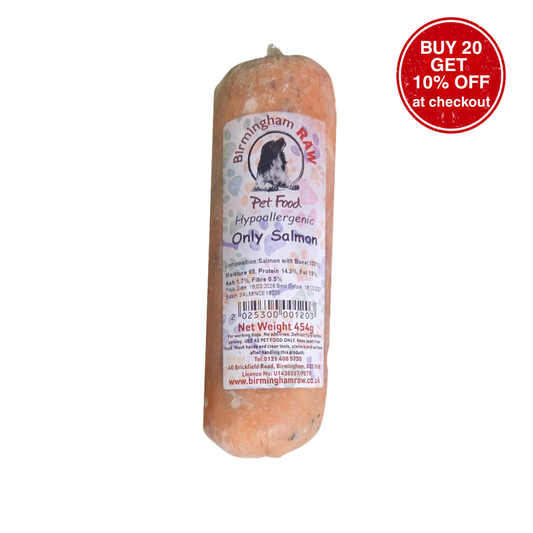 Birmingham Raw Salmon Only mince for dogs