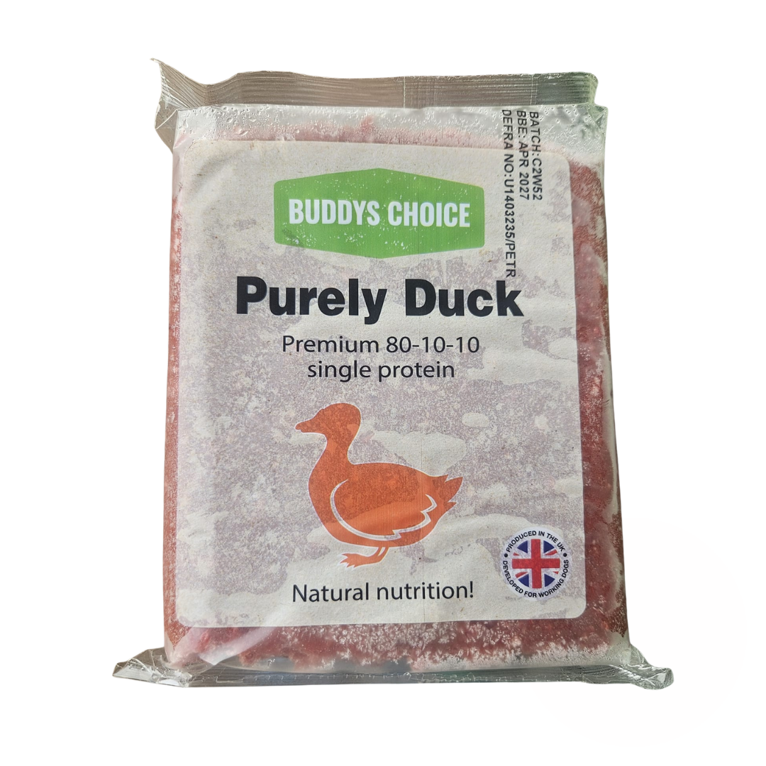 Buddys Choice Purely Duck 454g 80/10/10 – Natural Treats Bristol