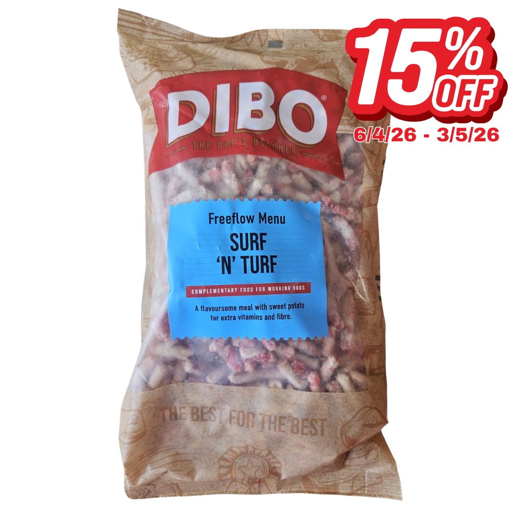 Dibo Surf n Turf raw dog food in Bristol