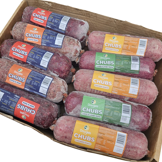 Dougies Assorted Box 20 x 454g chubs