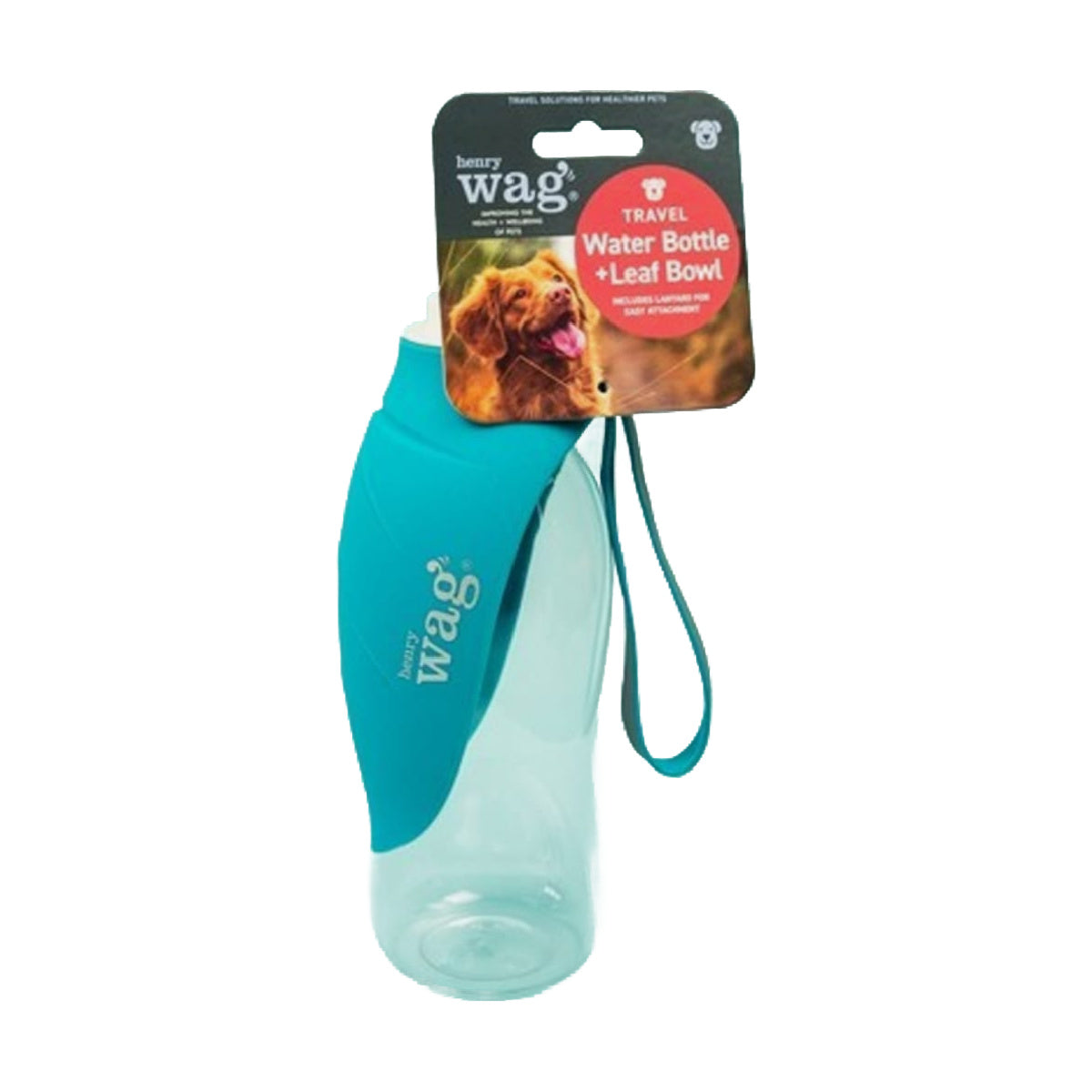 HW Water Bottle with Leaf Bowl - Blue