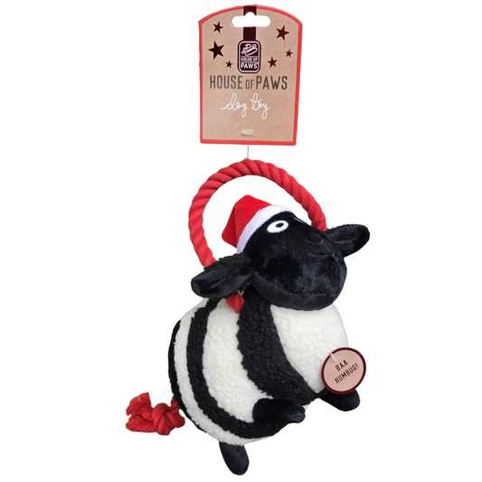 House of Paws Baa Humbug Festive sheep dog toy