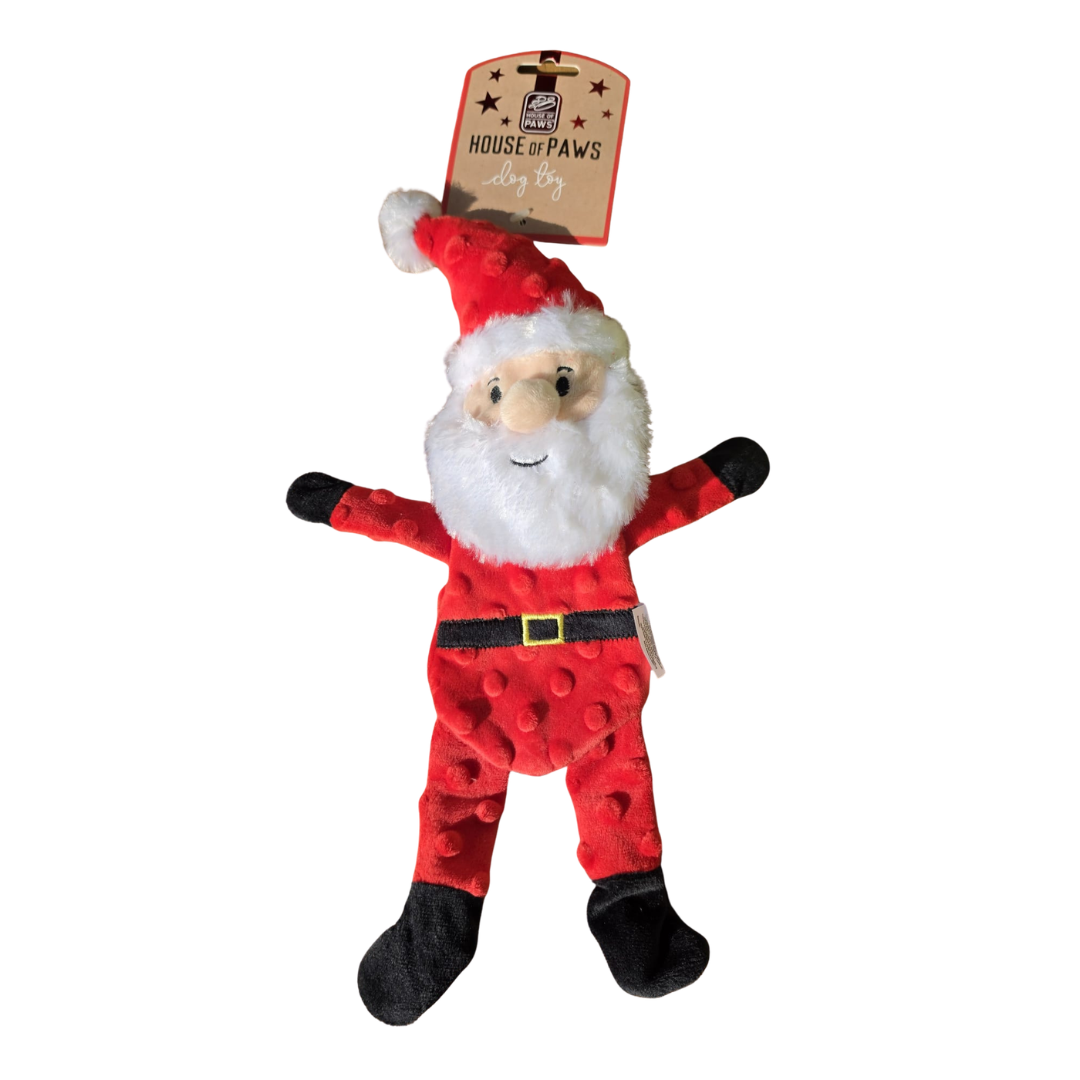 House of Paws Santa Crinkle flattie dog toy
