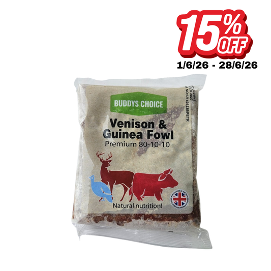 Buddys Choice Purely Venison & Guinea Fowl 454g 80/10/10