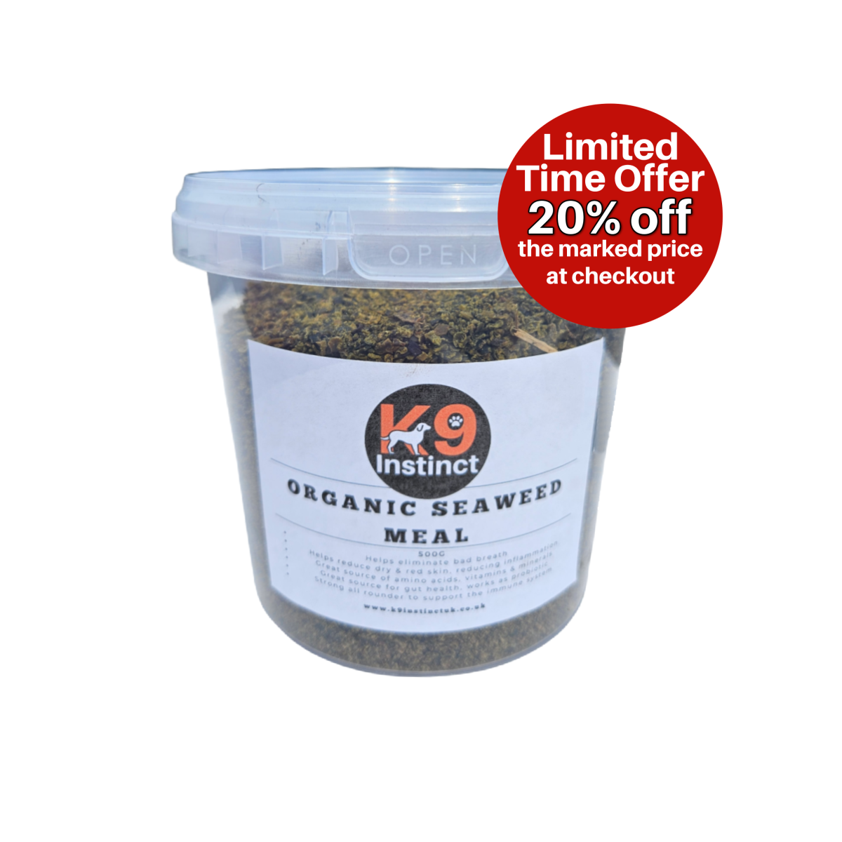 Organic Seaweed Meal 500g (Kelp) 100% Irish
