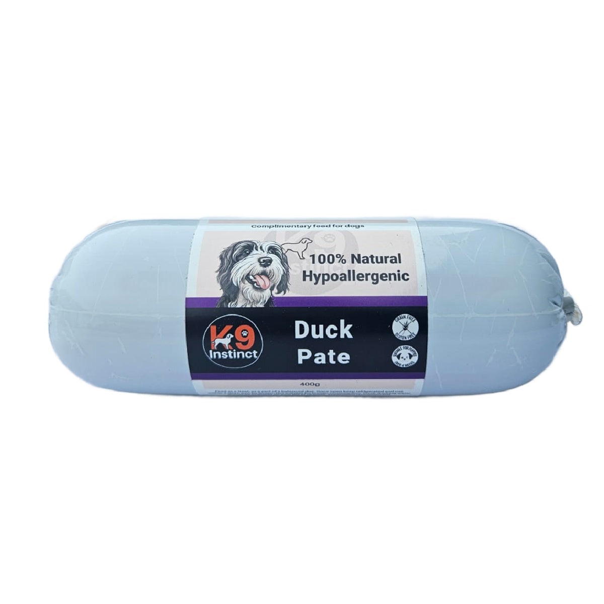 Roll of K9 Instinct Duck Pate for dogs free shipping in UK