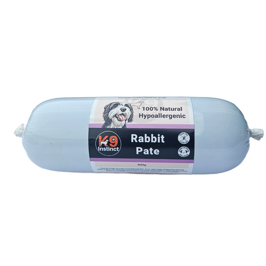 Roll of K9 Instinct Rabbit Pate for dogs free shipping in UK