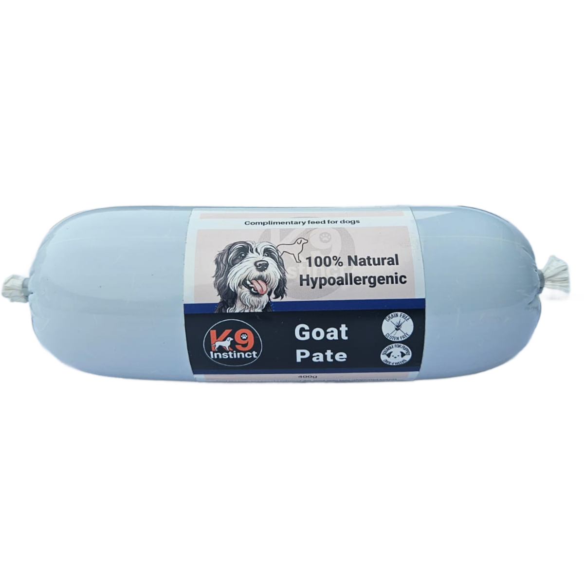 Roll of K9 Instinct Goat Pate for dogs free shipping in UK