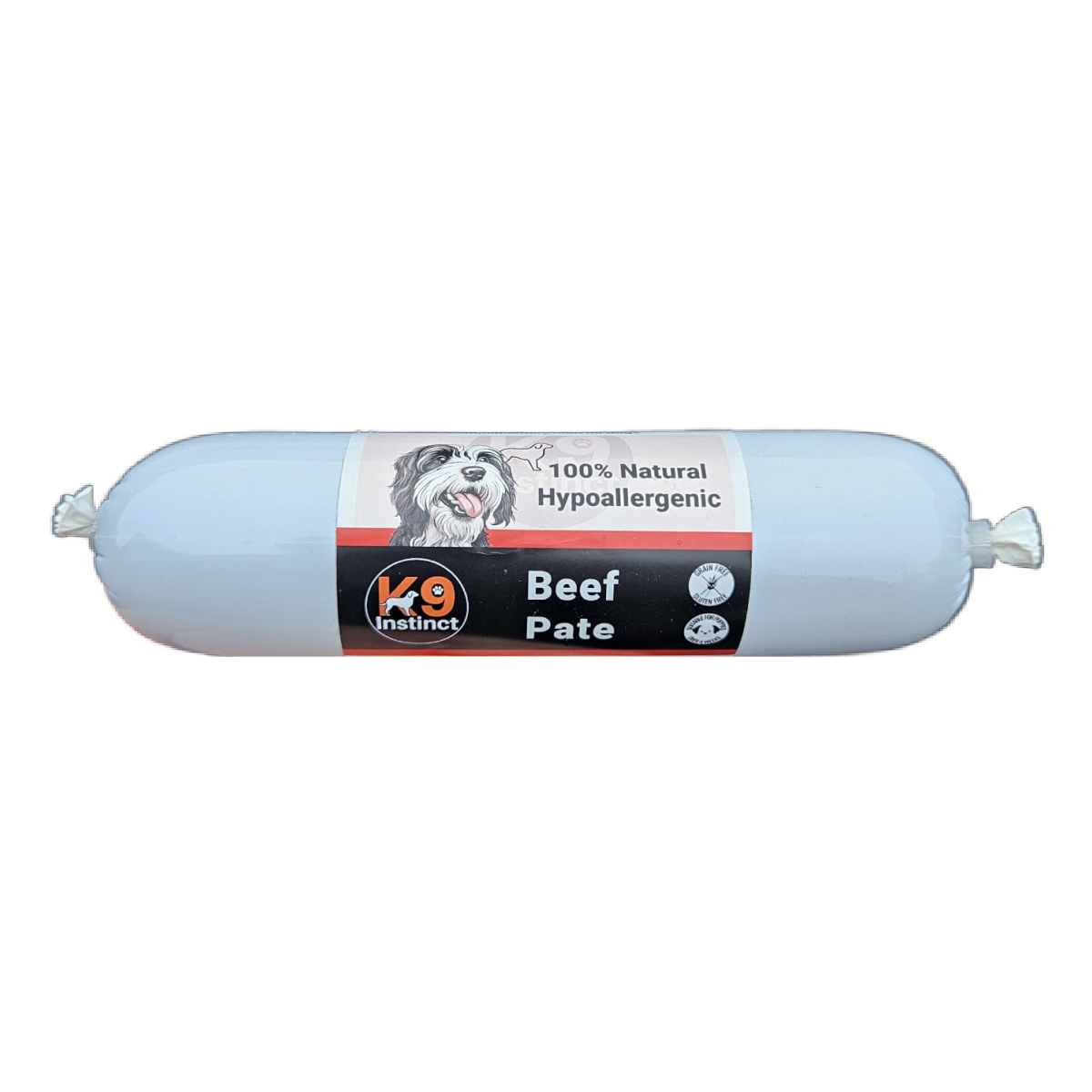 Roll of K9 Instinct Beef Pate for dogs free shipping in UK