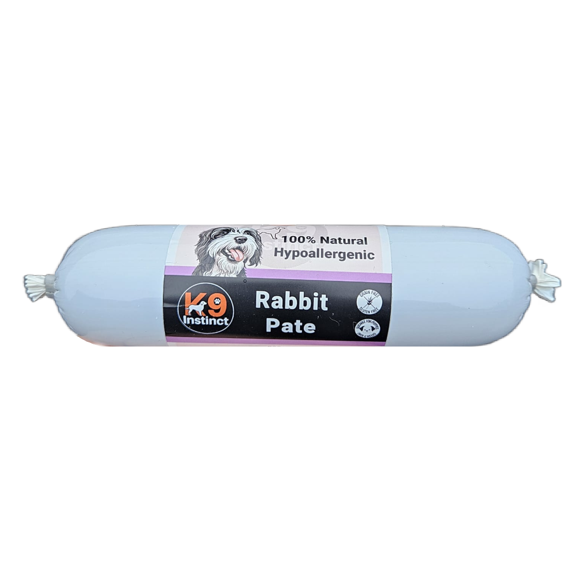 Roll of K9 Instinct Rabbit Pate for dogs free shipping in UK