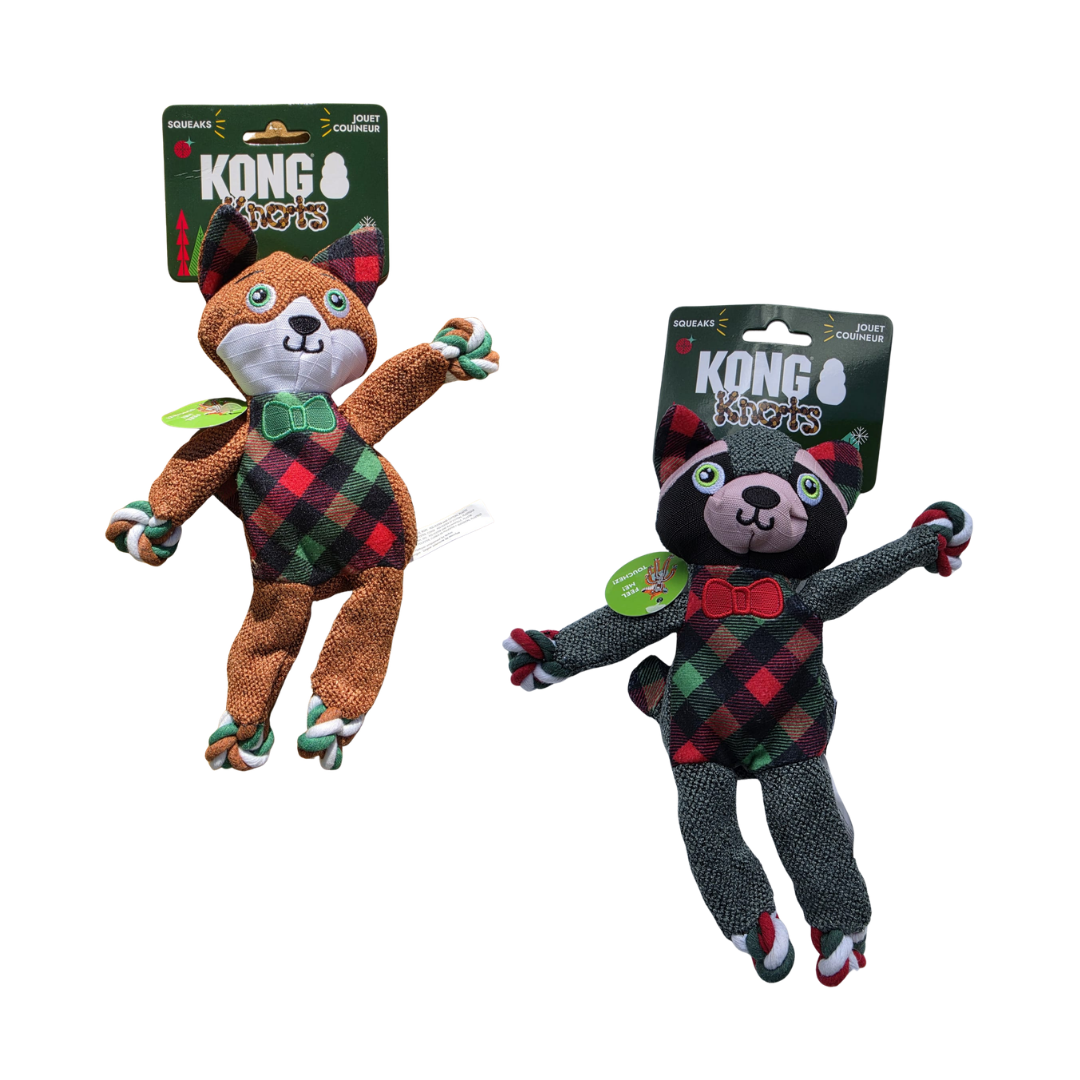 KONG Holiday 2026 Floppy Knots Dapper Assorted Small