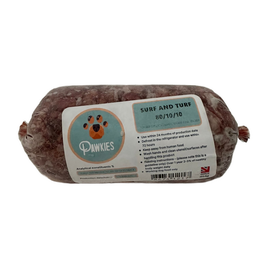 Pawkies raw dog food with same day free delivery in Bristol