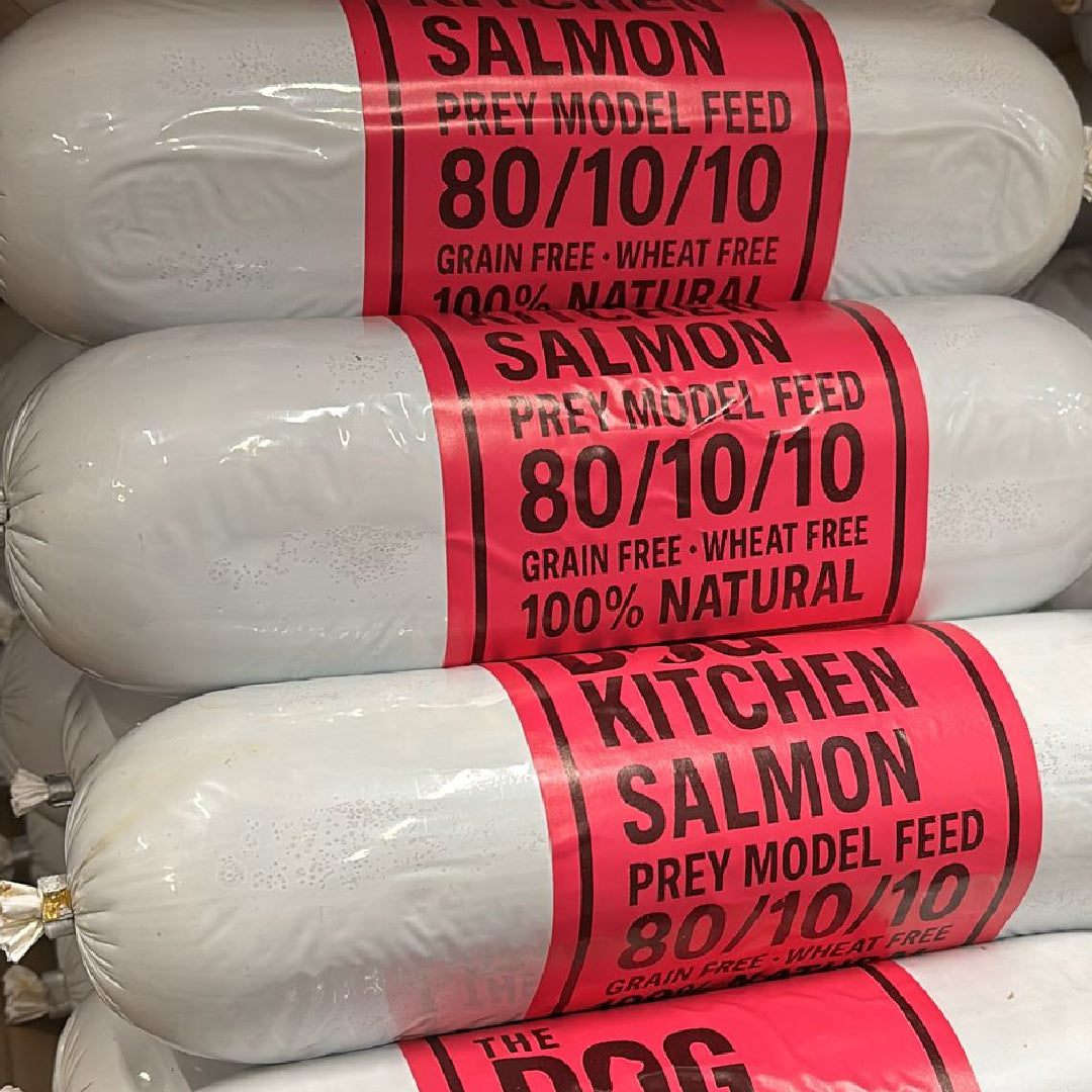 Steamed Salmon dog food in UK