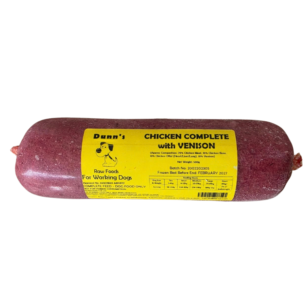 Dunns Chicken comp with Venison 500g