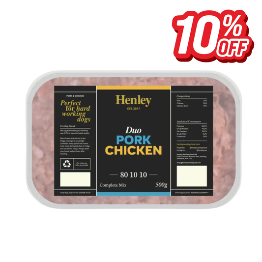 Henley Duo Pork and Chicken 500g