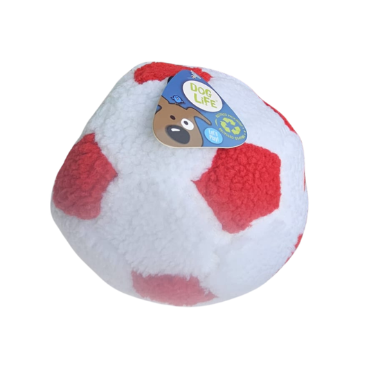 James and Steel Plush Berber Football With Squeak 23cm