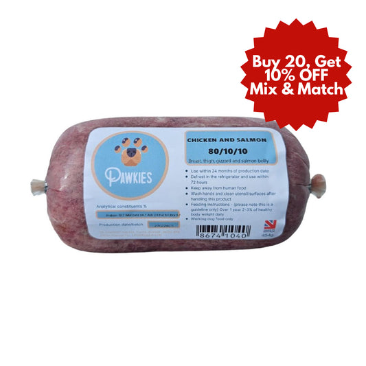 Pawkies raw dog food with free home delivery in Bristol