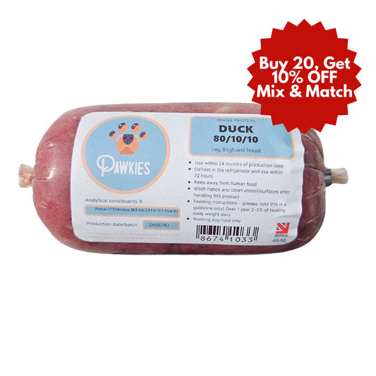 Pawkies raw dog food with free home delivery in Bristol